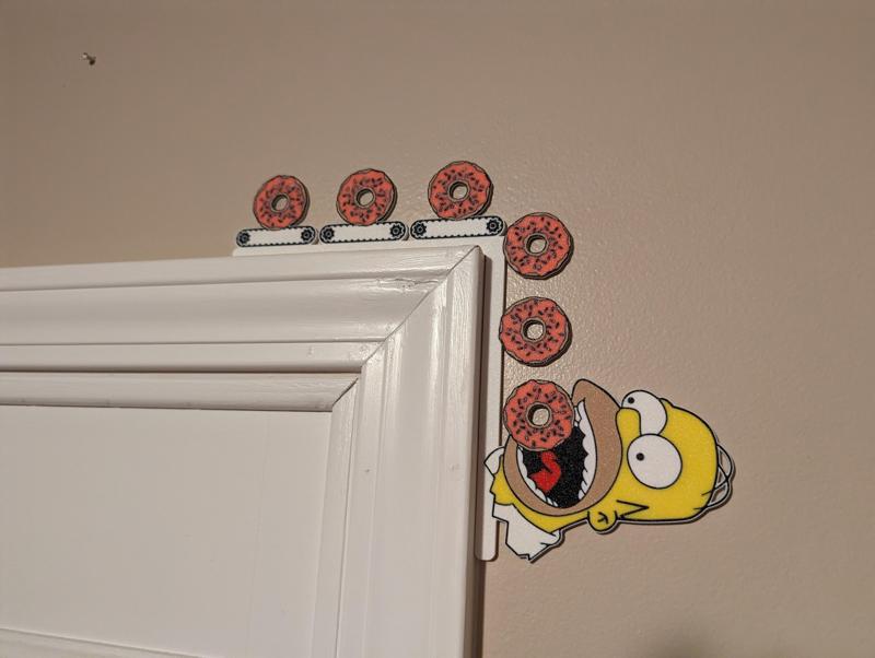 Homer Simpson's Donuts Door Corner