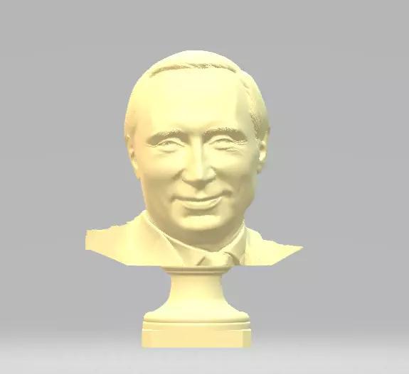 Statue of Russian President Vladimir Putin bust