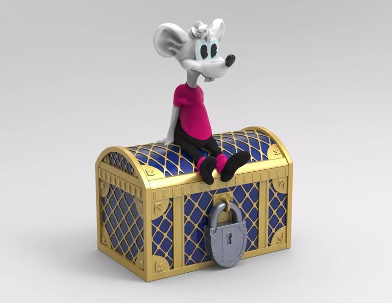 Thin mouse Leopold the cat cartoon