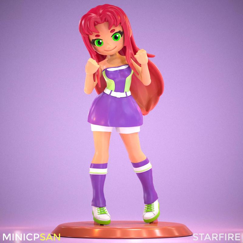 Starfire - Cute Sporty Outfit - Teen Titans