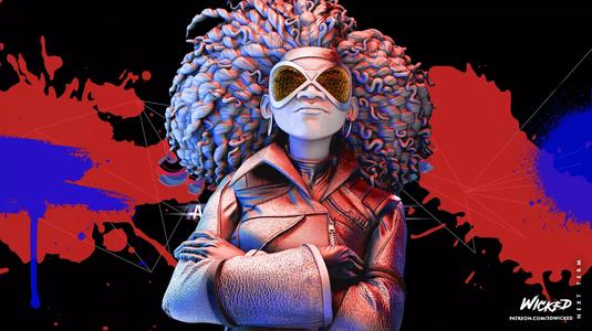 Spider Woman Spider Verse Bust Tested for 3D printing