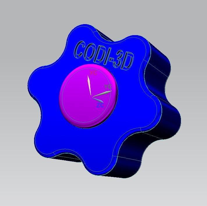 Manopola per dado/bullone M8 con Coperchio - Knob to nut / M8 bolt with Lid