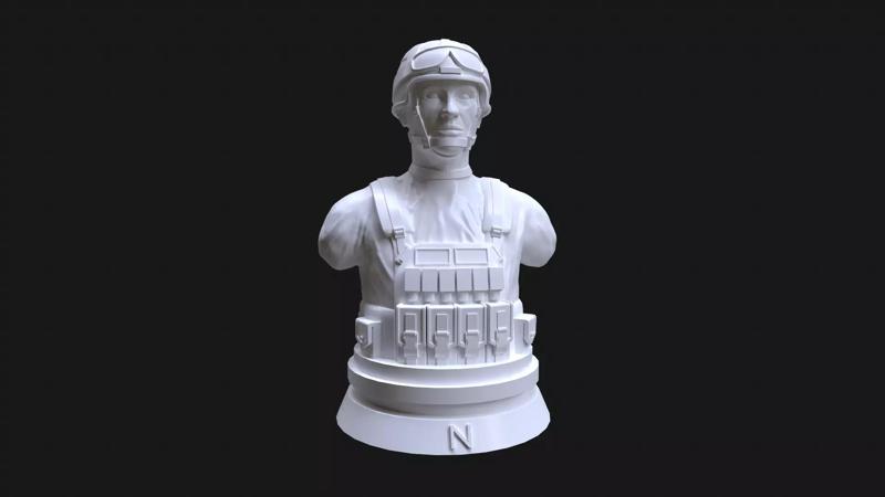 Soldier Bust Base