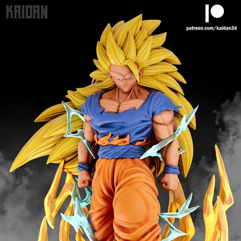 Goku Super Saiyan 3 DBZ - STL ready for 3D printing