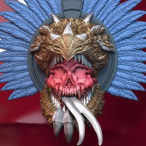 Dragon and skull -V01