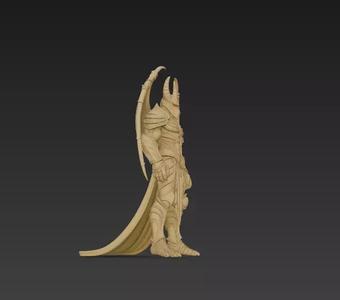 Demon King - Dark Fantasy Creature with Wings - High-Detail