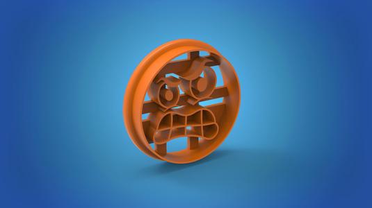 Emoji cookie cutters set of 6 different designs  |  coming in multi-size 3D models  of 2.5",3",3.5",4",4.5"  |  full pack  30 stl files compressed in one  .zip file