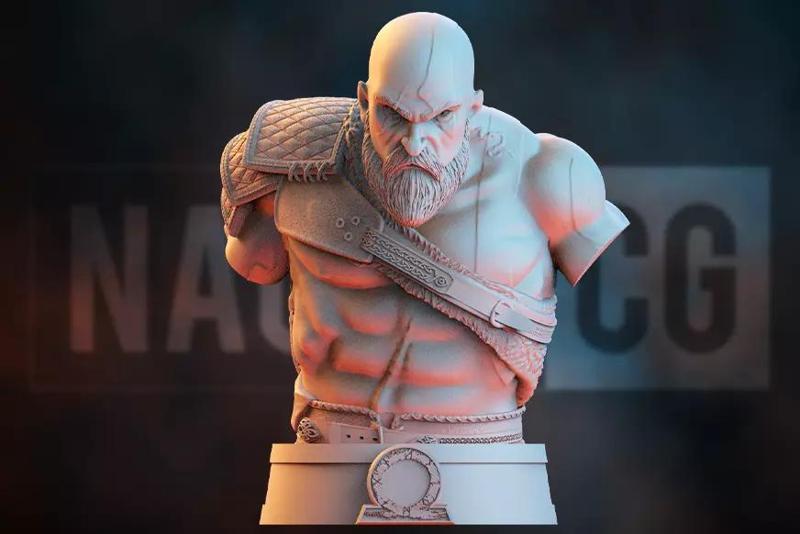 Fan Art Kratos - God of War - BUST