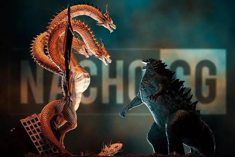 Fan Art  - Godzilla Vs King Ghidorah - Diorama