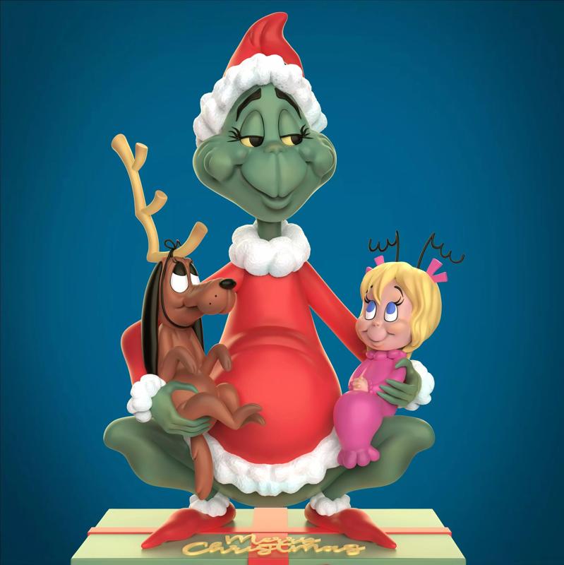 Diorama GRINCH MAX y CINDY LOU