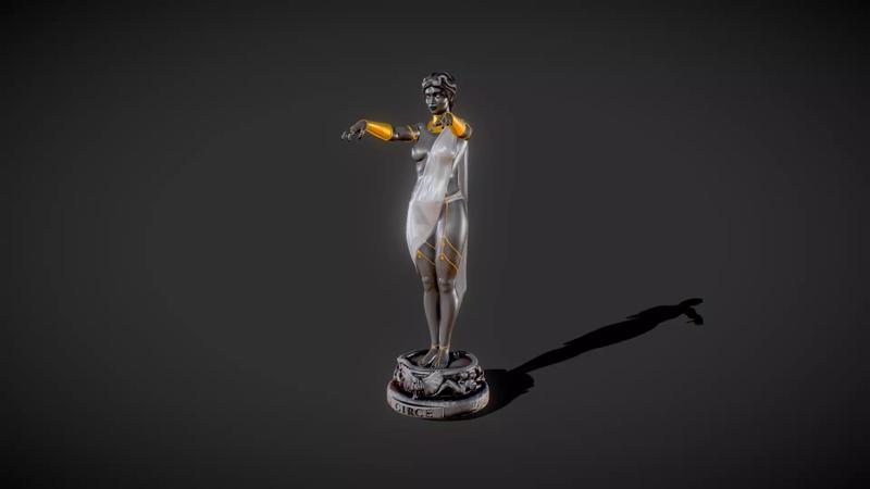 Circe statue or Kirke goddess statue