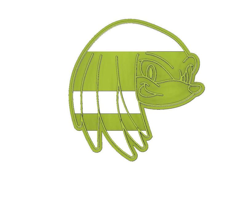 CORTADOR DE GALLETAS FONDANT KNUCLES SONIC