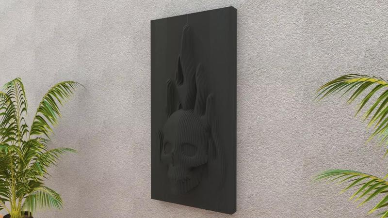 parametric wood skull