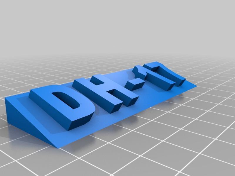 DH-17 display text för Star Wars DH-17 Imperial blaster