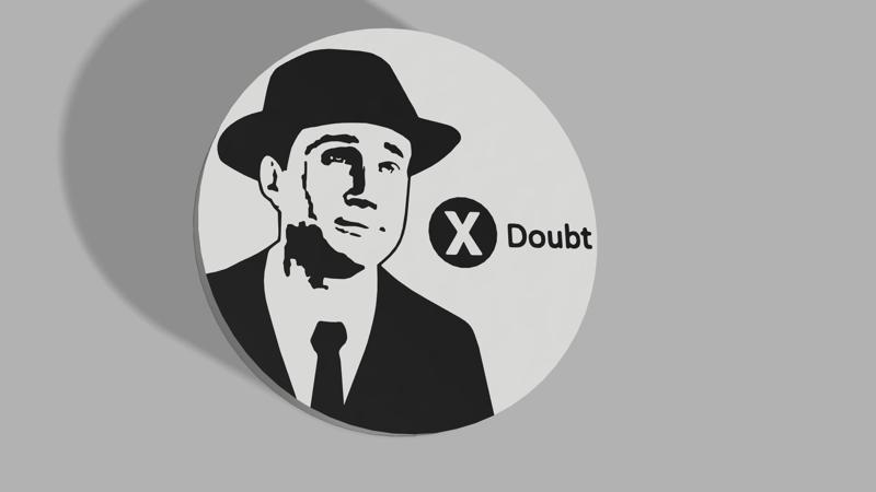 X to Doubt Meme - Poker Chip