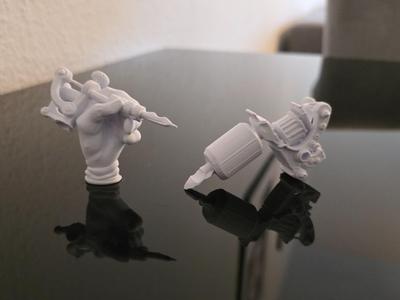 Tattoo machine, keychain or decoration 3D