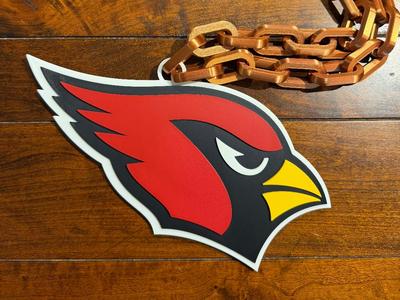 Arizona Cardinals Oversized Necklace Logo