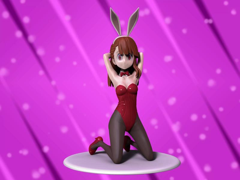 Atsuko Kagari bunny girl figure 3d