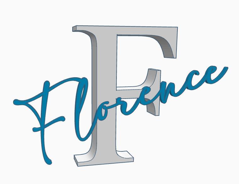 Name Florence / Letter / Letter F