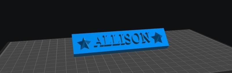 Allison Nameplate