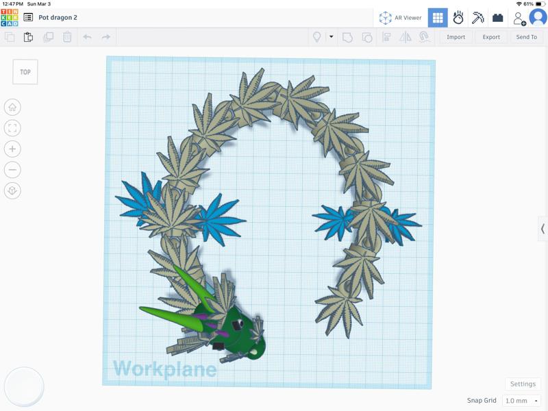 Puff the magic dragon- pot leaf dragon