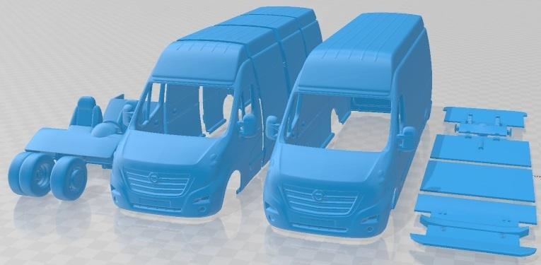 Opel Movano L4h3 2018 Printable Van