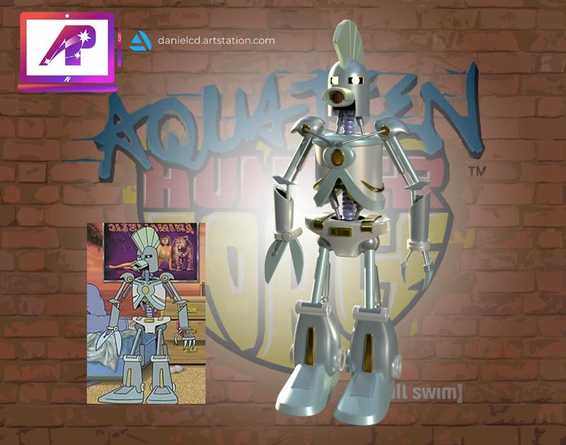 Aqua Teen Cybernetic Ghost of Christmas Past from the Future