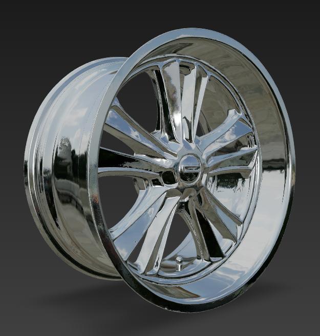 Rin Wheels Classic Chrome Model Car Modeling Motorsports