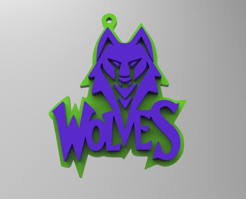 Minnesota Timberwolves Key Chain