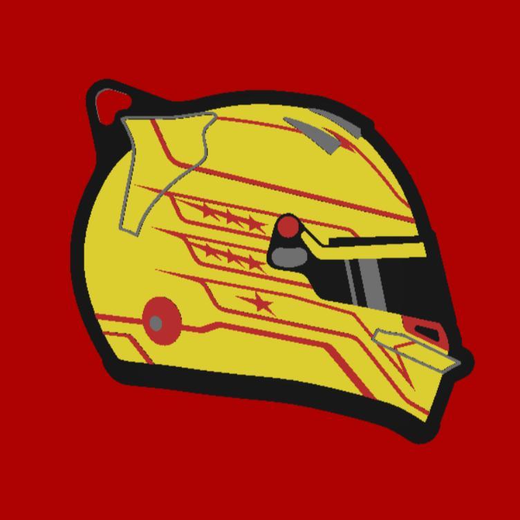 Lewis Hamilton Helmet Keychain - 2025 - F1