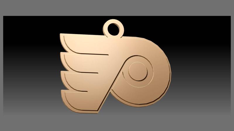 NHL philadelphia flyers keychain shield color printable