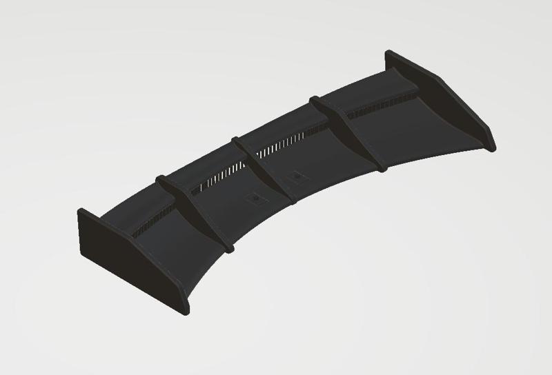 Rear Wing / Spoiler curved