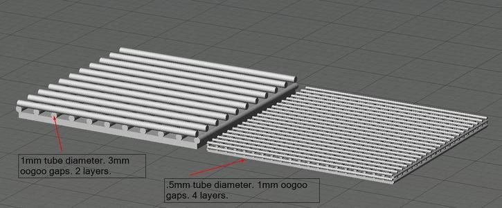 Oogoo Bonding Mesh with Laird Popkin's OpenSCAD Custom Mesh Generator