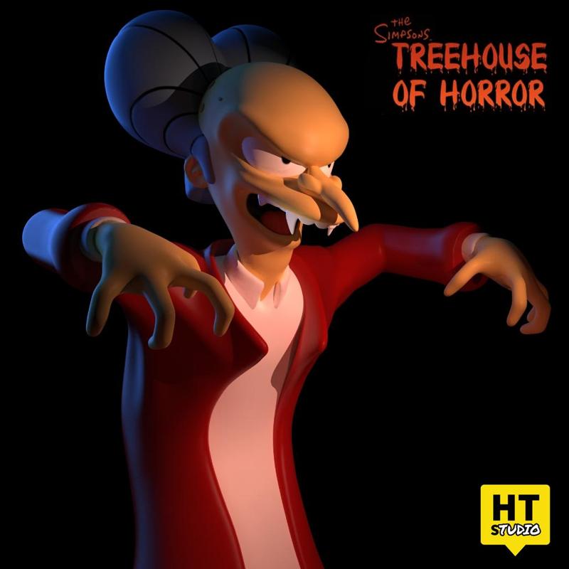 THE SIMPSONS MR. BURNS DRACULA