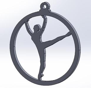 Christmas snow Ornament ballett dance