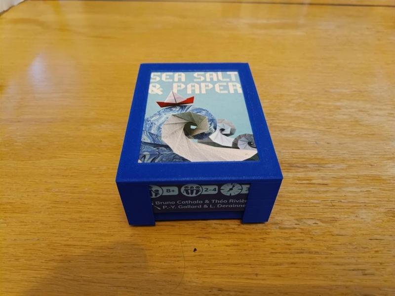 Sea salt and paper box replacement for sleeved cards - compatible extension