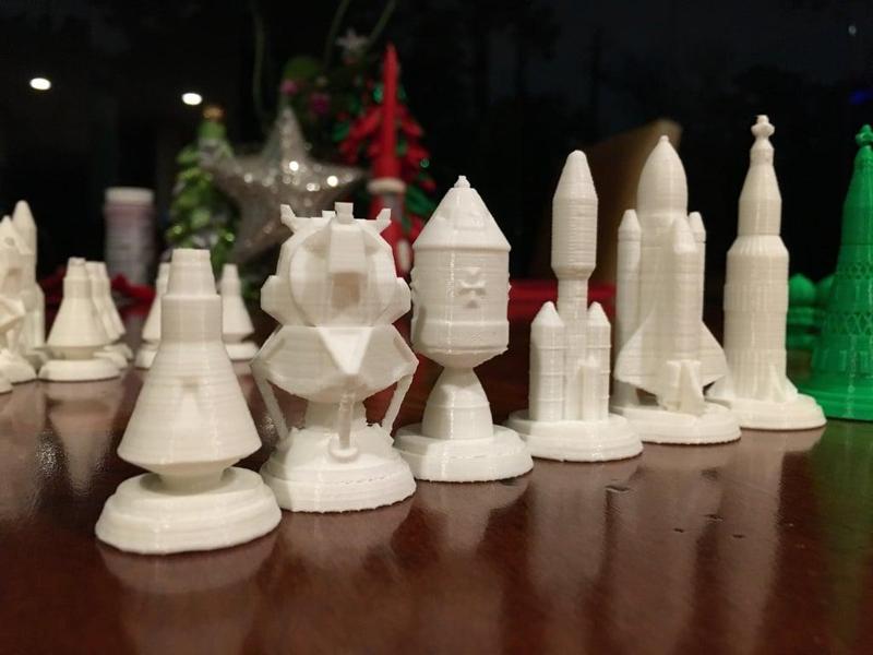 Space Race Chess Set