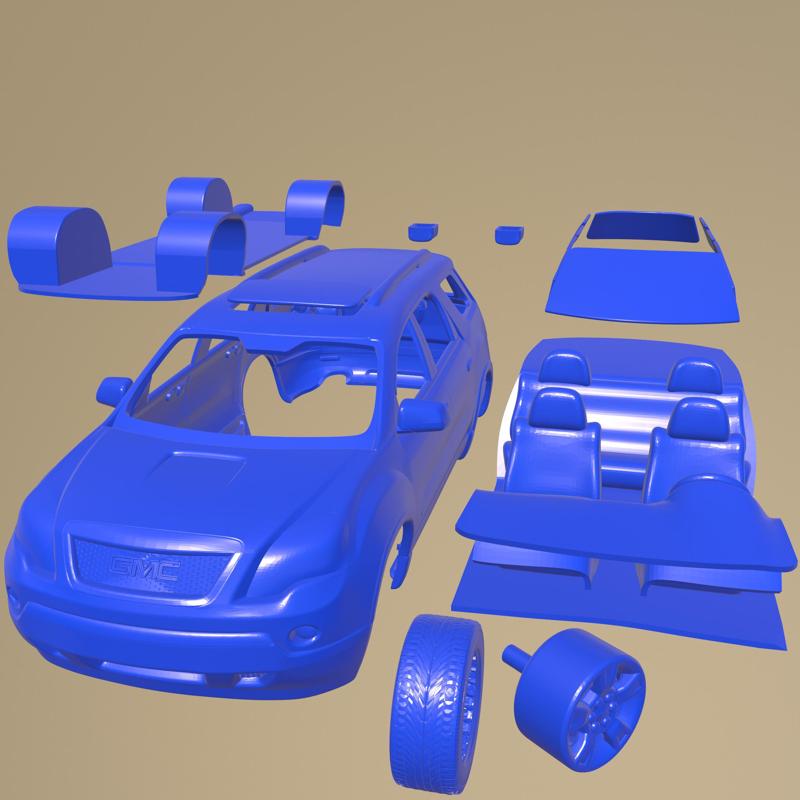 GMC Acadia 2011 Printable Car In Separate Parts