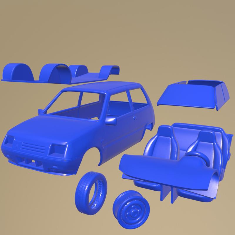 VAZ Oka 1111 1989 PRINTABLE CAR IN SEPARATE PARTS