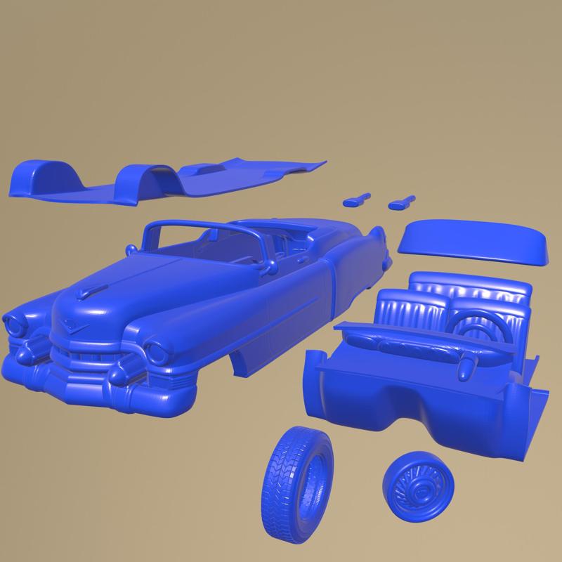 Cadillac Eldorado 1953 PRINTABLE CAR IN SEPARATE PARTS