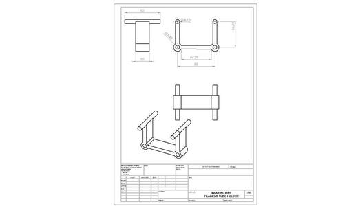 Wanhao D4S Filament Tube Holder