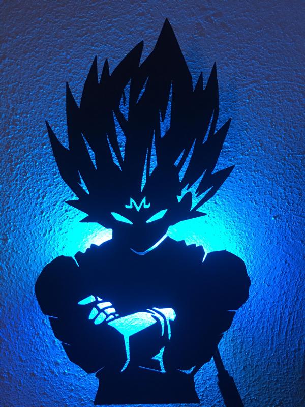 Majin Vegeta wall lamp