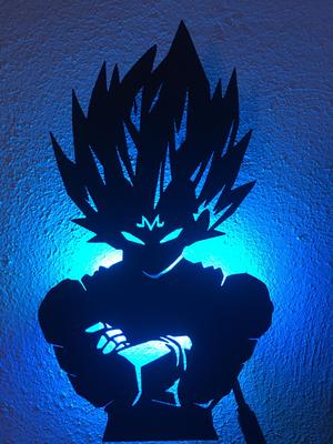 Majin Vegeta wall lamp