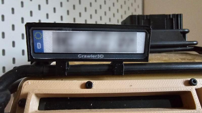 Traxxas TRX 4 license plate holder