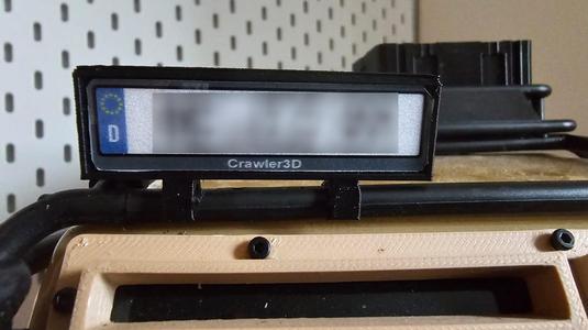 Traxxas TRX 4 license plate holder