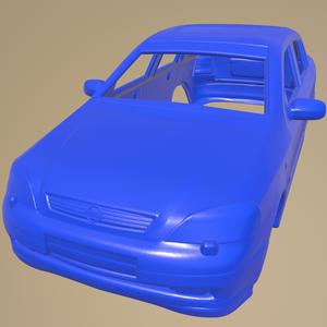 Opel Astra G liftback 1998 PRINTABLE CAR BODY