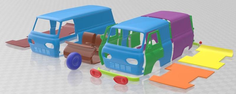 Ford E Series Econoline PanelVan 1961 Printable Van