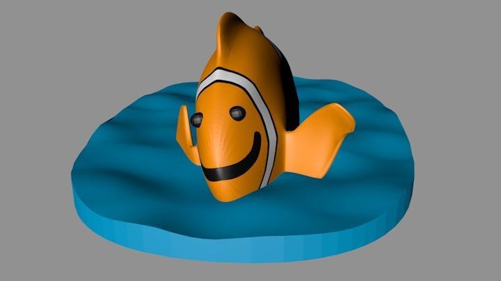 Cute Clownfish Says Hello