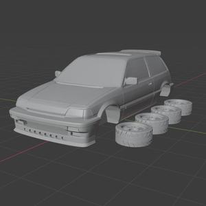 CIVIC WONDER SB3 DAILY DRAG 1\64 1:64 Scale