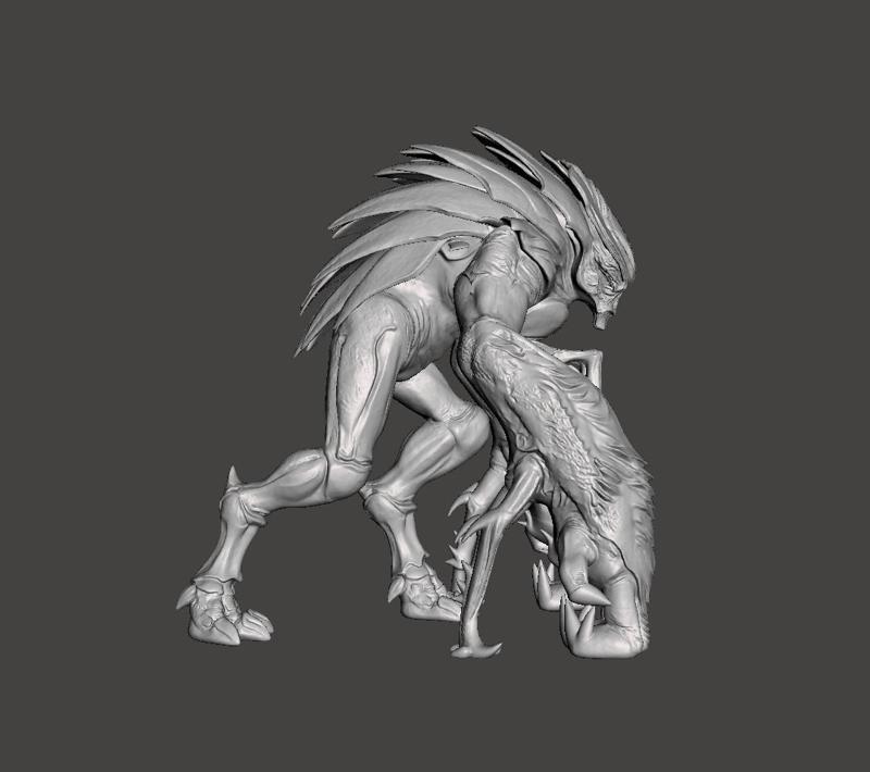 GODZILLA PRIME MUTO M.U.T.O MONSTER FAN ART STYLE